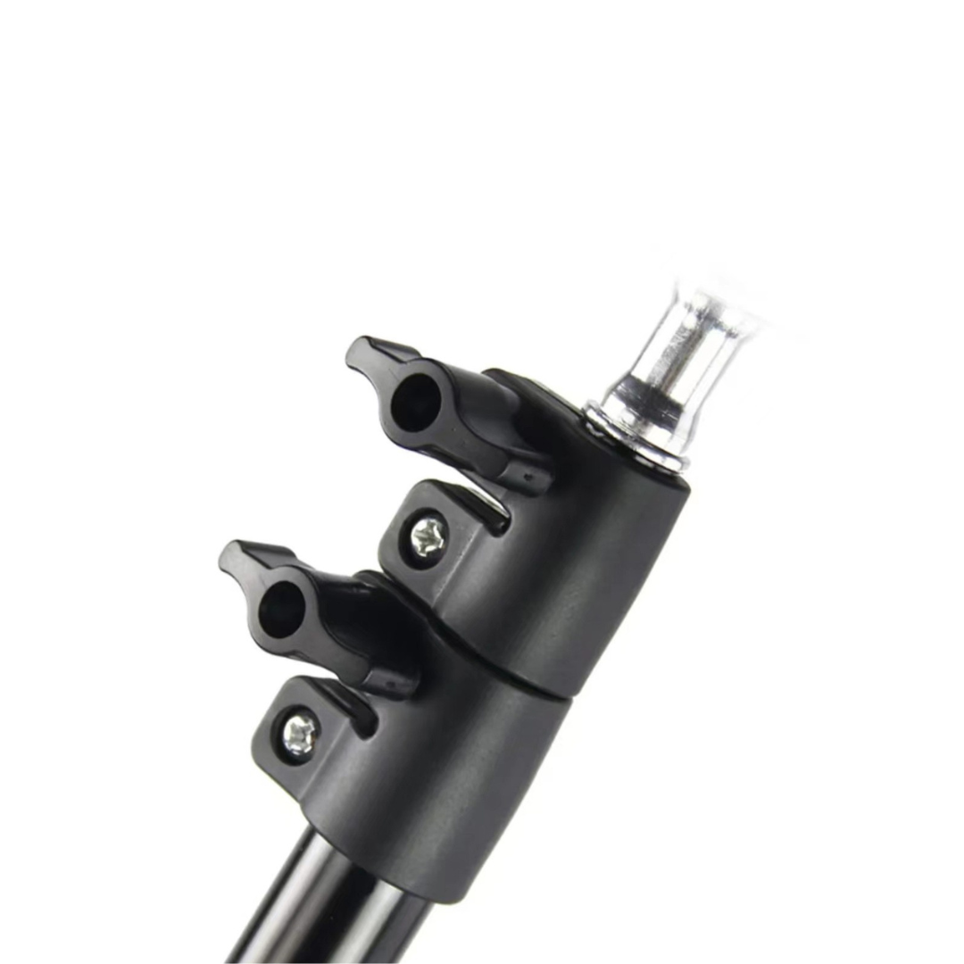 Trepied 80 cm a 2.10 m en metal avec filetage - Noir