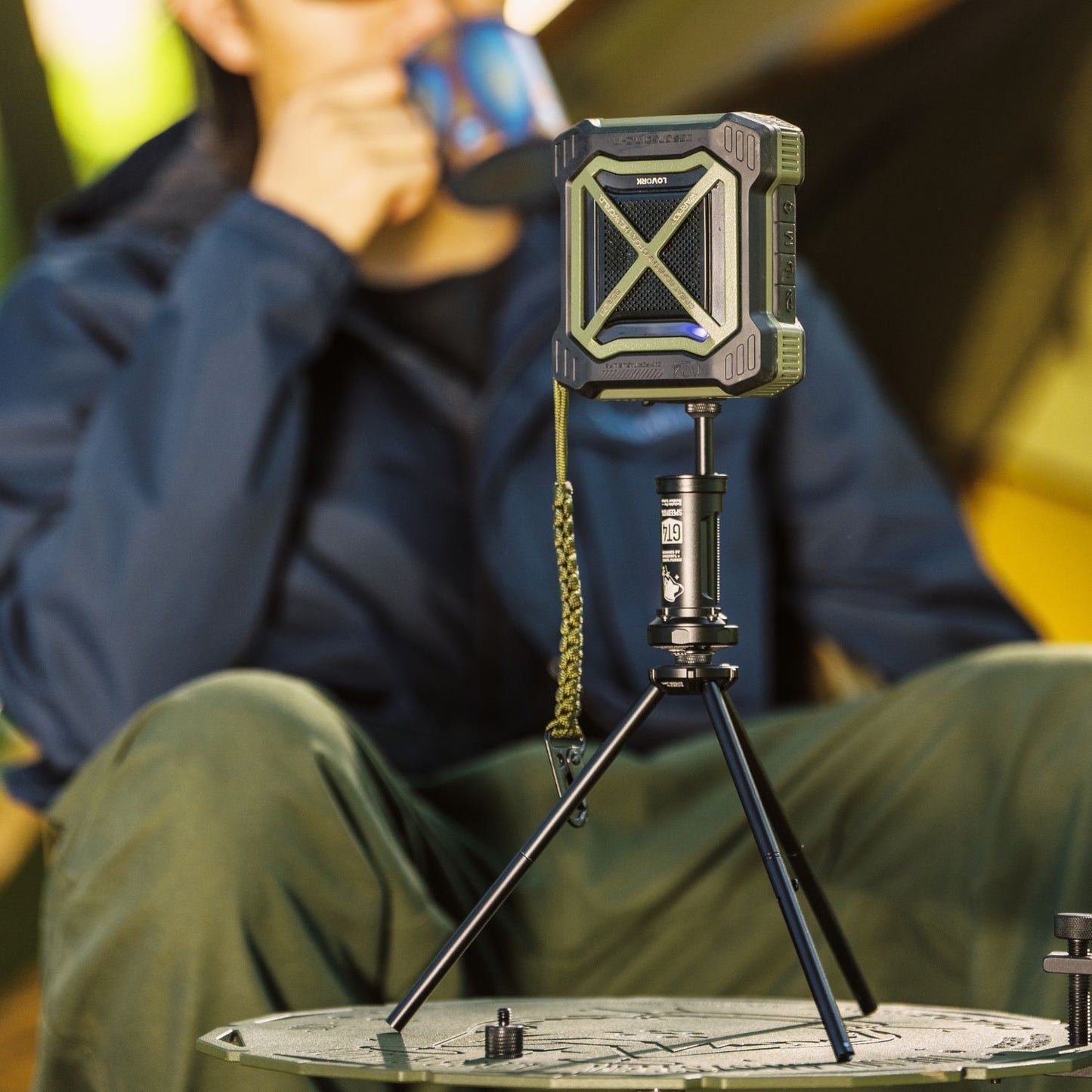 Enceinte Bluetooth avec effet lumineux WARRIOR